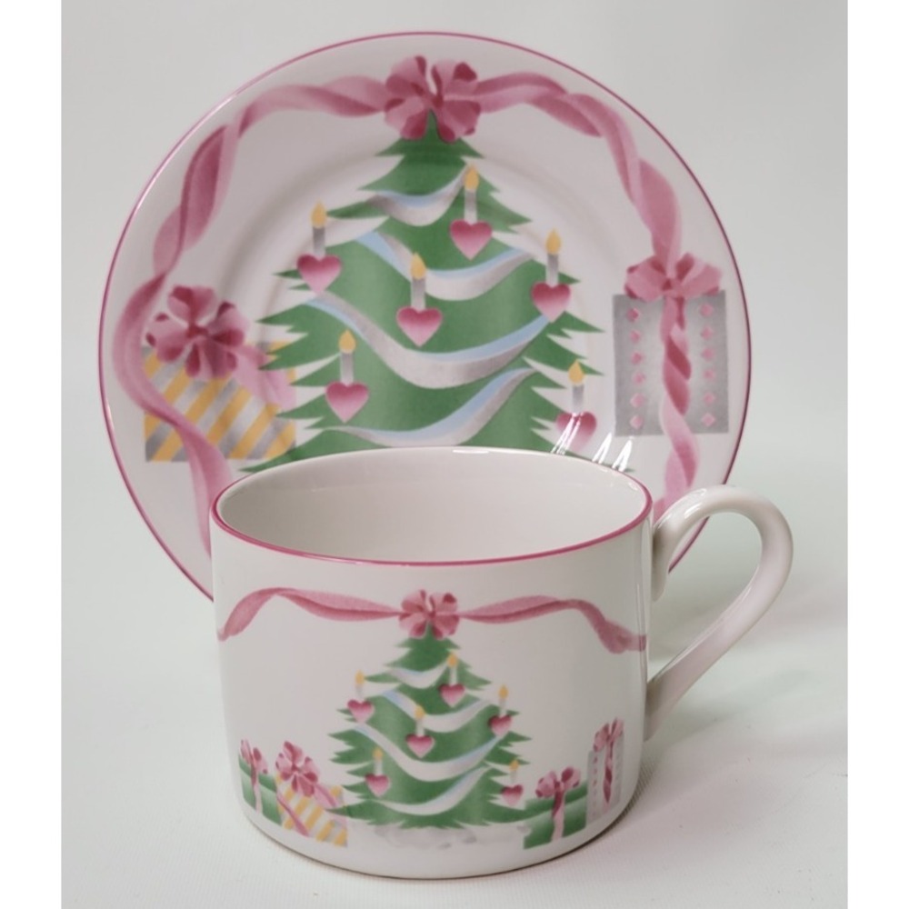 Vintage Sango Home for Christmas‎ 4829 Replacement Coffee Cup & Saucer Set